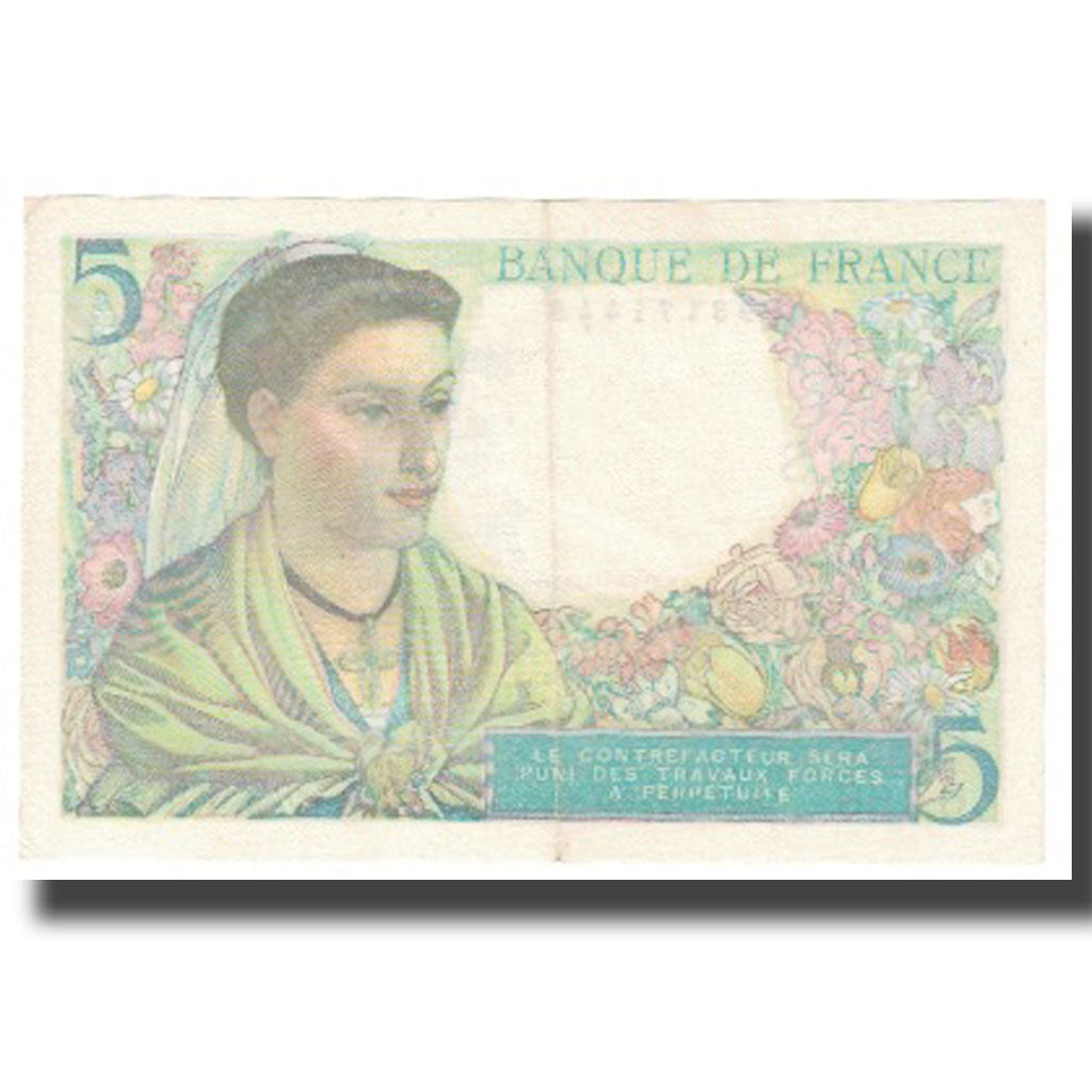Frankreich, 5 Francs, Berger, 1947, 1947-10-30, VZ, Fayette:5.7, KM:98b