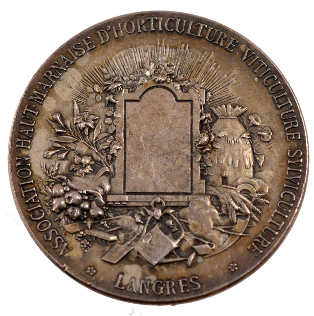 FRANCE, Flora, French Third Republic, Medal, AU(50-53), Dubois.H, Silver, 41,...