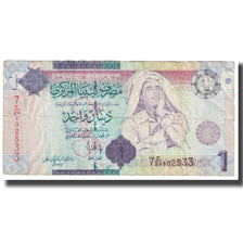 Biljet, Libië, 1 Dinar, KM:54, TB
