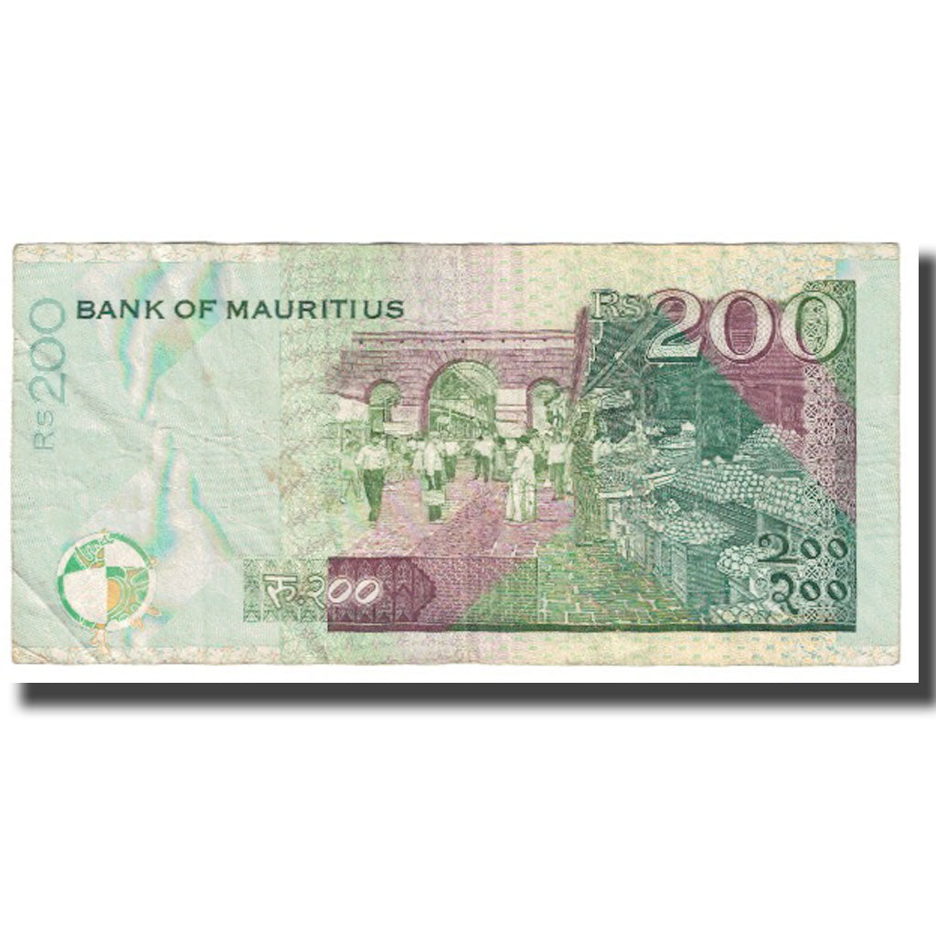 Banknote, Mauritius, 200 Rupees, 2007, KM:57b, VF(20-25)