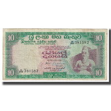 Geldschein, Ceylon, 10 Rupees, 1975, 1975-10-06, KM:74a, S