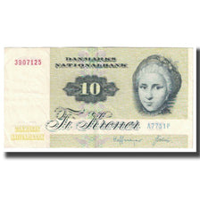 Billet, Danemark, 10 Kroner, 1972, KM:48a, TTB