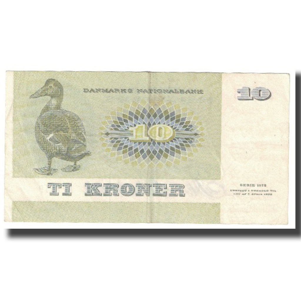 Banknote, Denmark, 10 Kroner, 1972, KM:48a, EF(40-45)