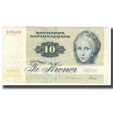 Geldschein, Dänemark, 10 Kroner, 1972, KM:48a, SS