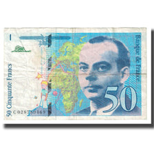 France, 50 Francs, St Exupéry, 1994, TB, Fayette:73.1d, KM:157Ab
