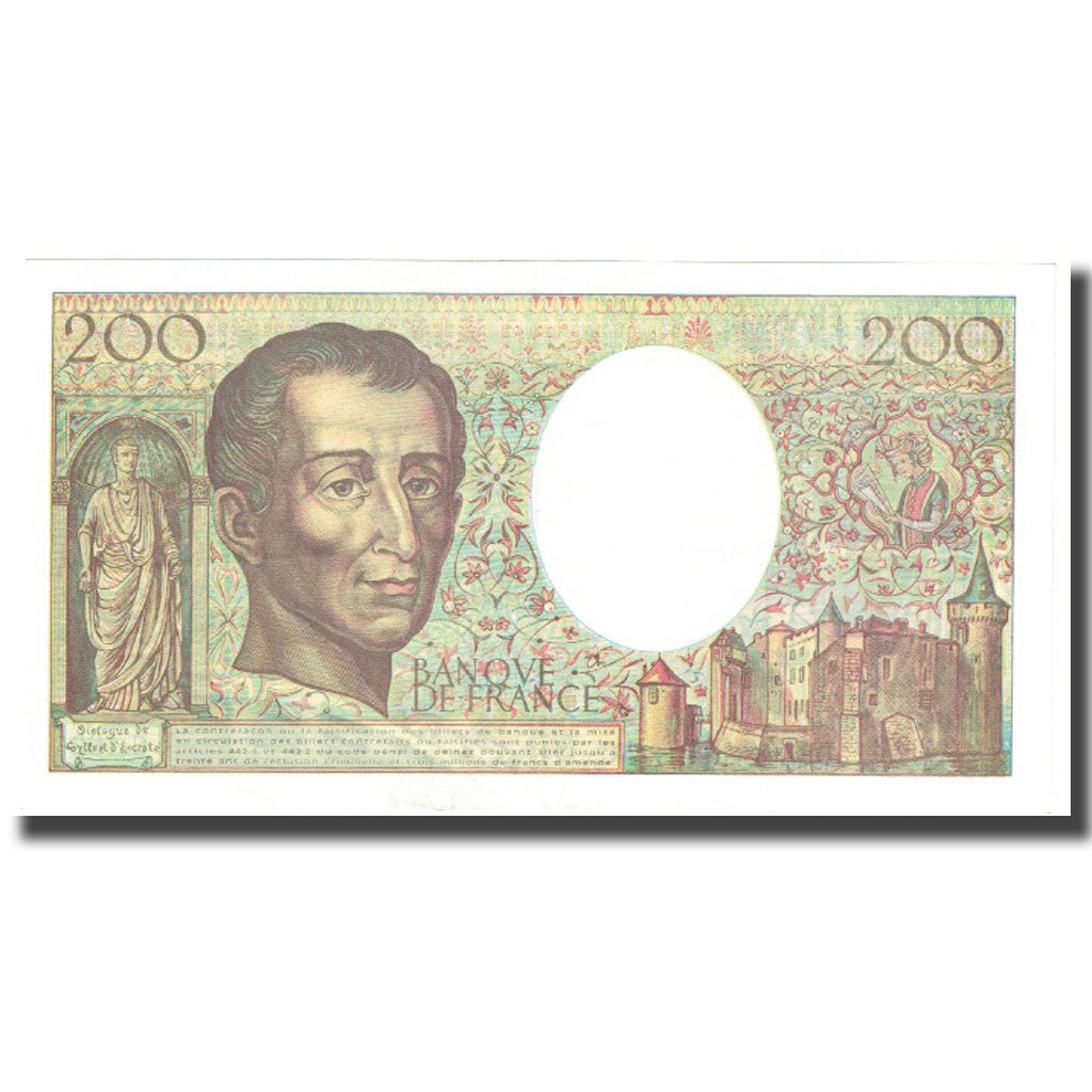 France, 200 Francs, Montesquieu, 1994, SPL, Fayette:70.2.1, KM:155f