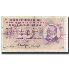 Banconote, Svizzera, 10 Franken, 1960, 1960-12-22, KM:45g, MB