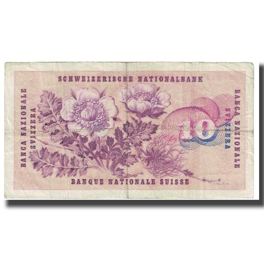 Billet, Suisse, 10 Franken, 1960, 1960-12-22, KM:45g, TB