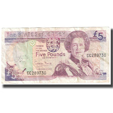 Billete, 5 Pounds, Jersey, KM:21a, BC