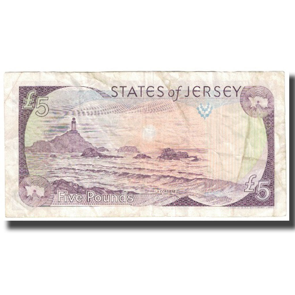 Billete, 5 Pounds, Jersey, KM:21a, BC