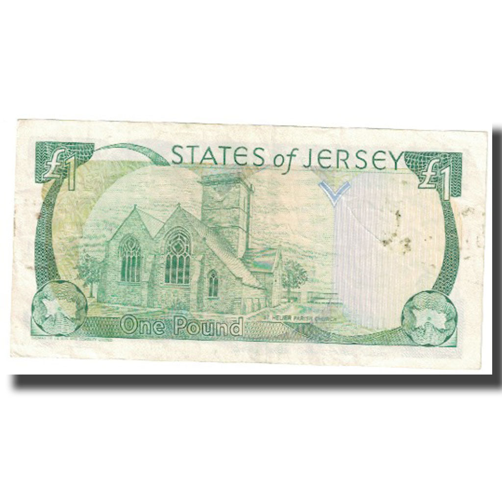 Biljet, Jersey, 1 Pound, KM:20a, TTB