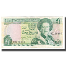 Banknote, Jersey, 1 Pound, KM:20a, AU(55-58)