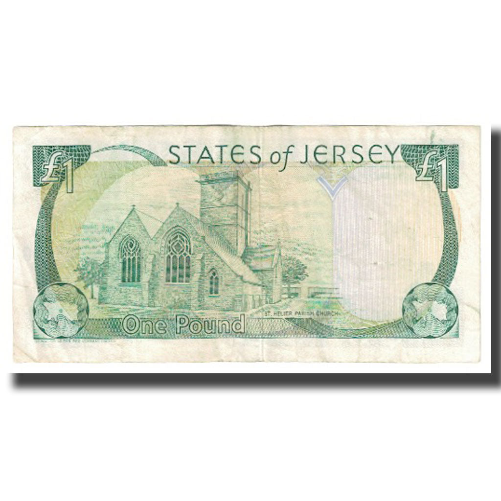 Nota, Jersey, 1 Pound, KM:20a, AU(55-58)