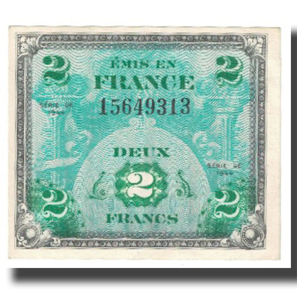 France, 2 Francs, 1944, VF(20-25), Fayette:18.02, KM:114a