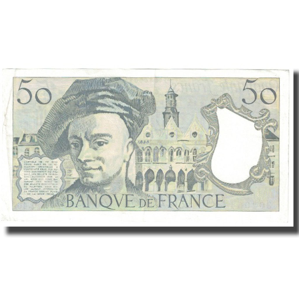 Francia, 50 Francs, Quentin de La Tour, 1986, BB, KM:152b