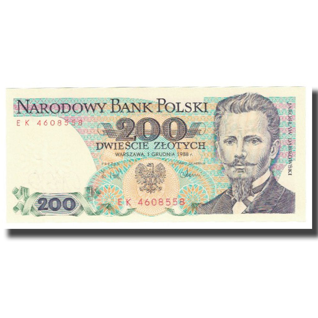 Banknote, Poland, 200 Zlotych, 1988, 1988-12-01, KM:144b, UNC(65-70)