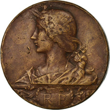 France, Medal, French Third Republic, Politics, Society, War, Rivet, VF(30-35)