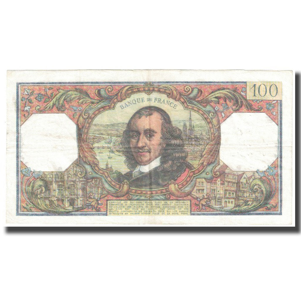 Francia, 100 Francs, Corneille, 1977, 1977-02-04, SPL-, Fayette:65.56, KM:149f