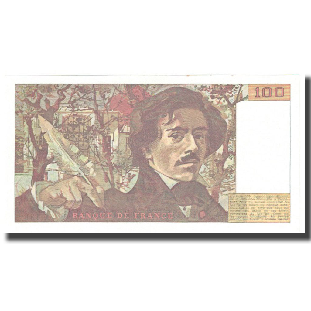 Francia, 100 Francs, Delacroix, 1989, FDS, Fayette:69.13a, KM:154d