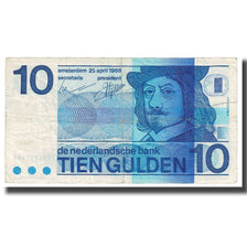 Billet, Pays-Bas, 10 Gulden, 1968, 1968-04-25, KM:91b, TB