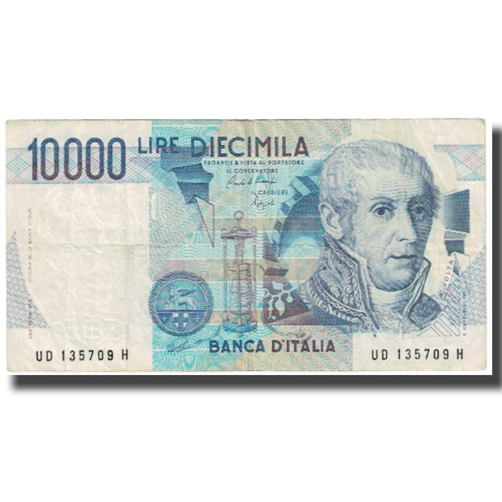 Nota, Itália, 10,000 Lire, 1984, 1984-09-03, KM:112b, VF(20-25)