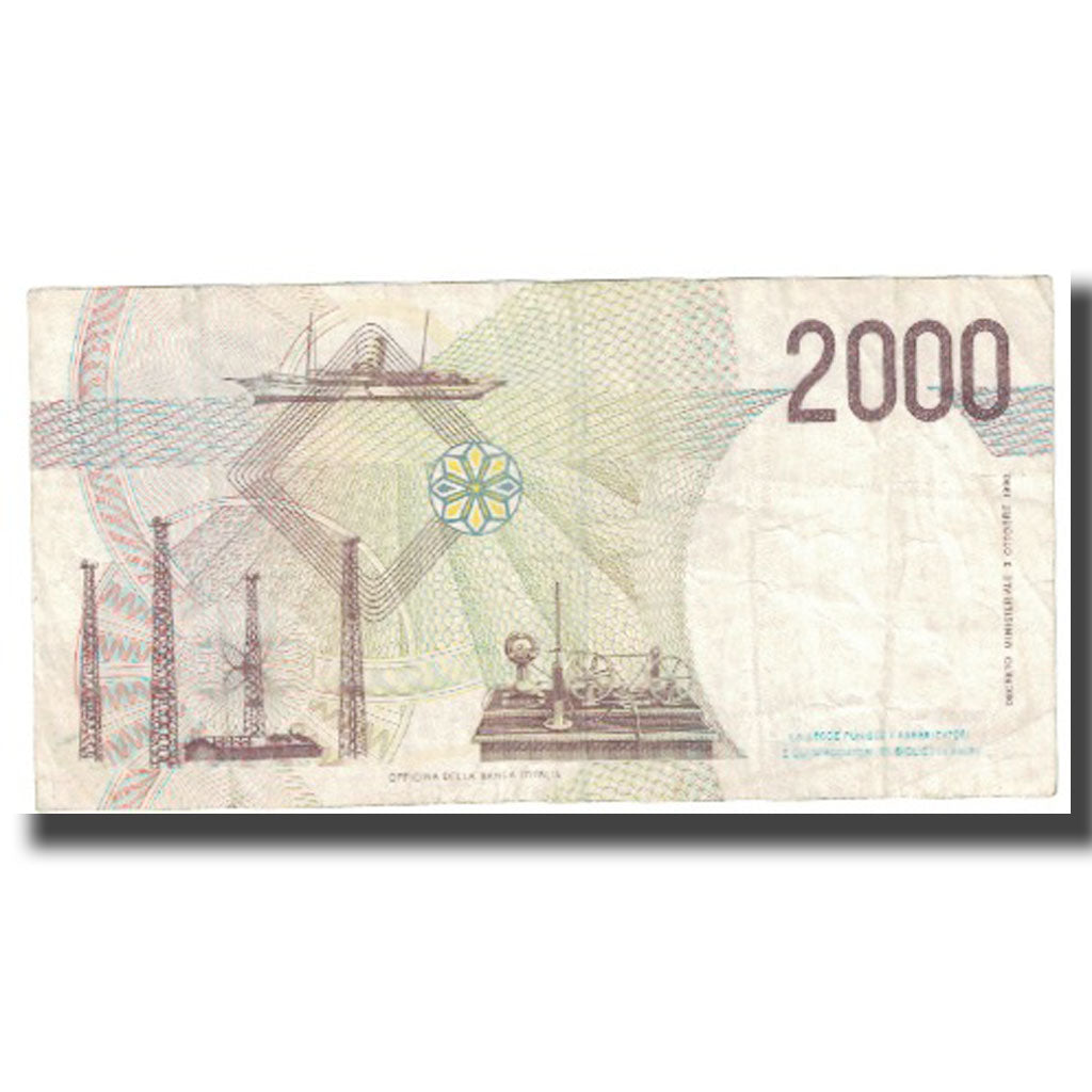 Banknote, Italy, 2000 Lire, 1990, 1990-10-03, KM:115, VF(20-25)