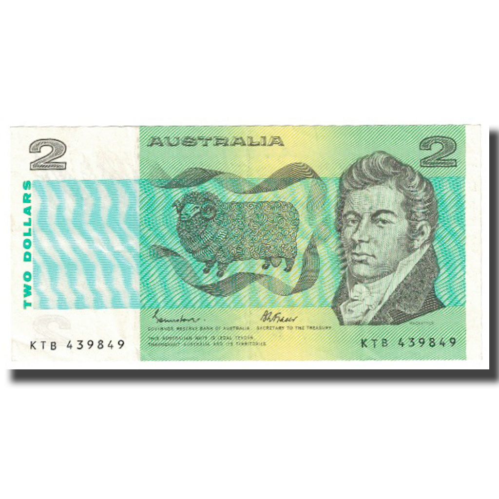 Geldschein, Australien, 2 Dollars, KM:43a, UNZ-