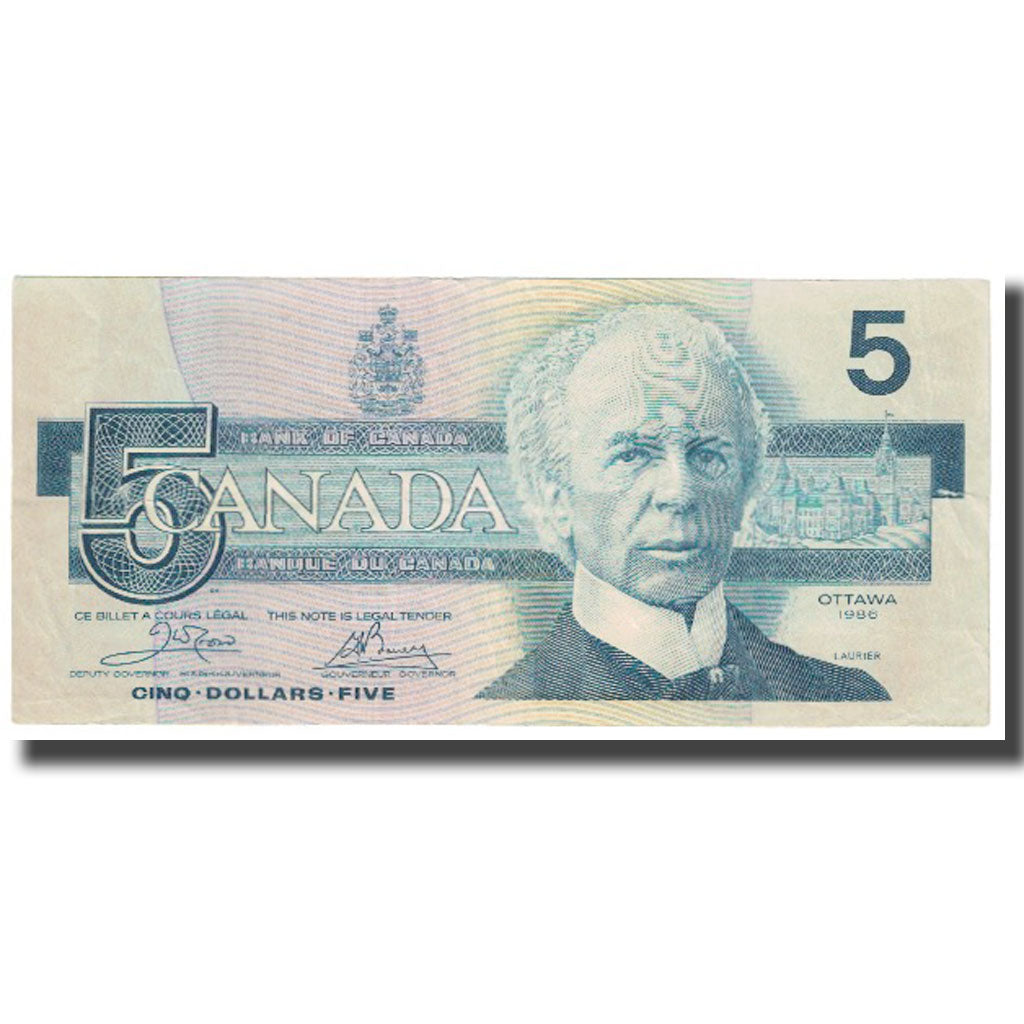 Banknote, Canada, 5 Dollars, 1986, KM:95b, AU(50-53)