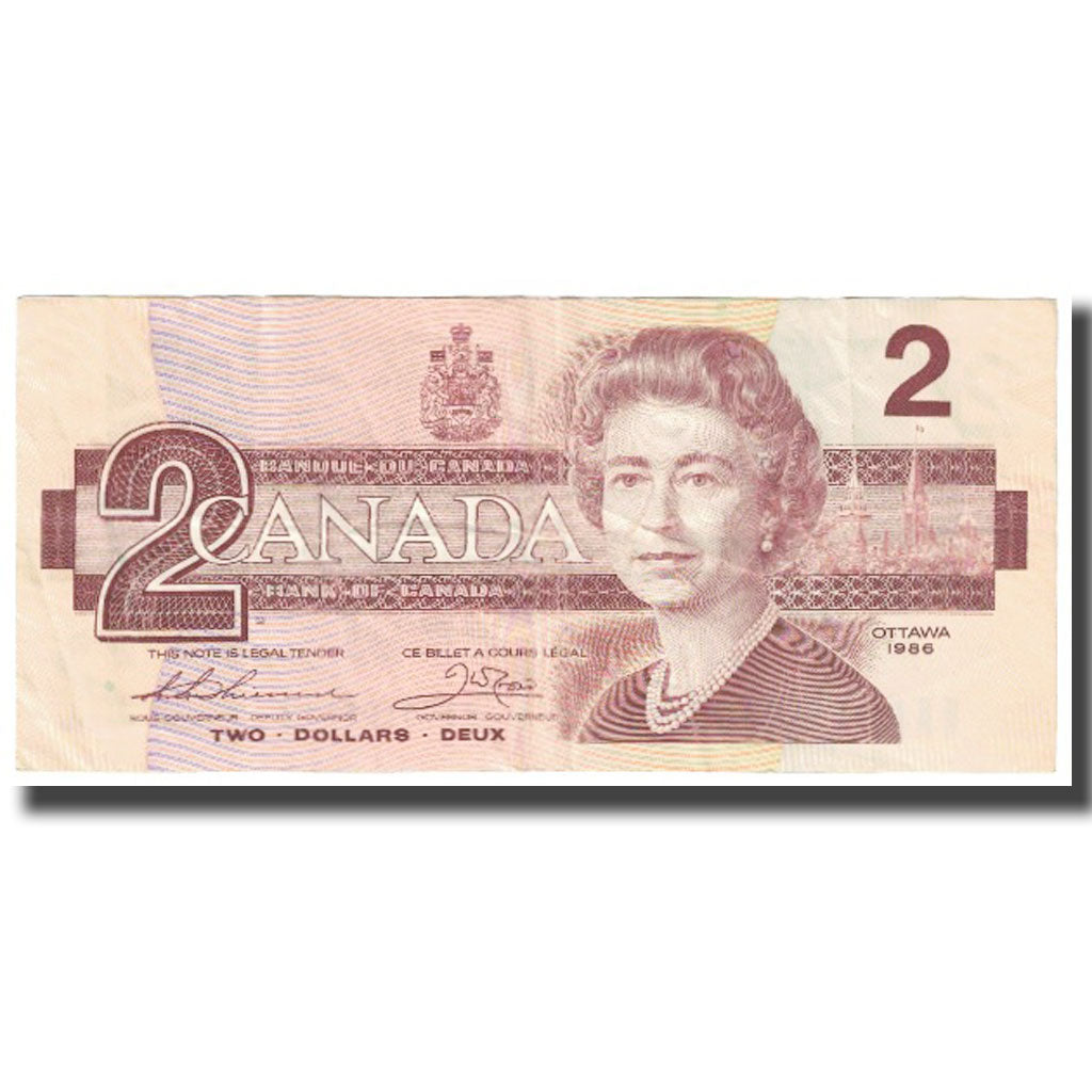 Billet, Canada, 2 Dollars, 1986, KM:94b, SUP
