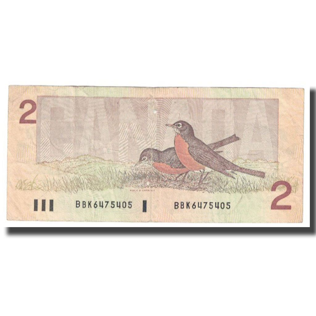 Billete, 2 Dollars, 1986, Canadá, KM:94b, BC