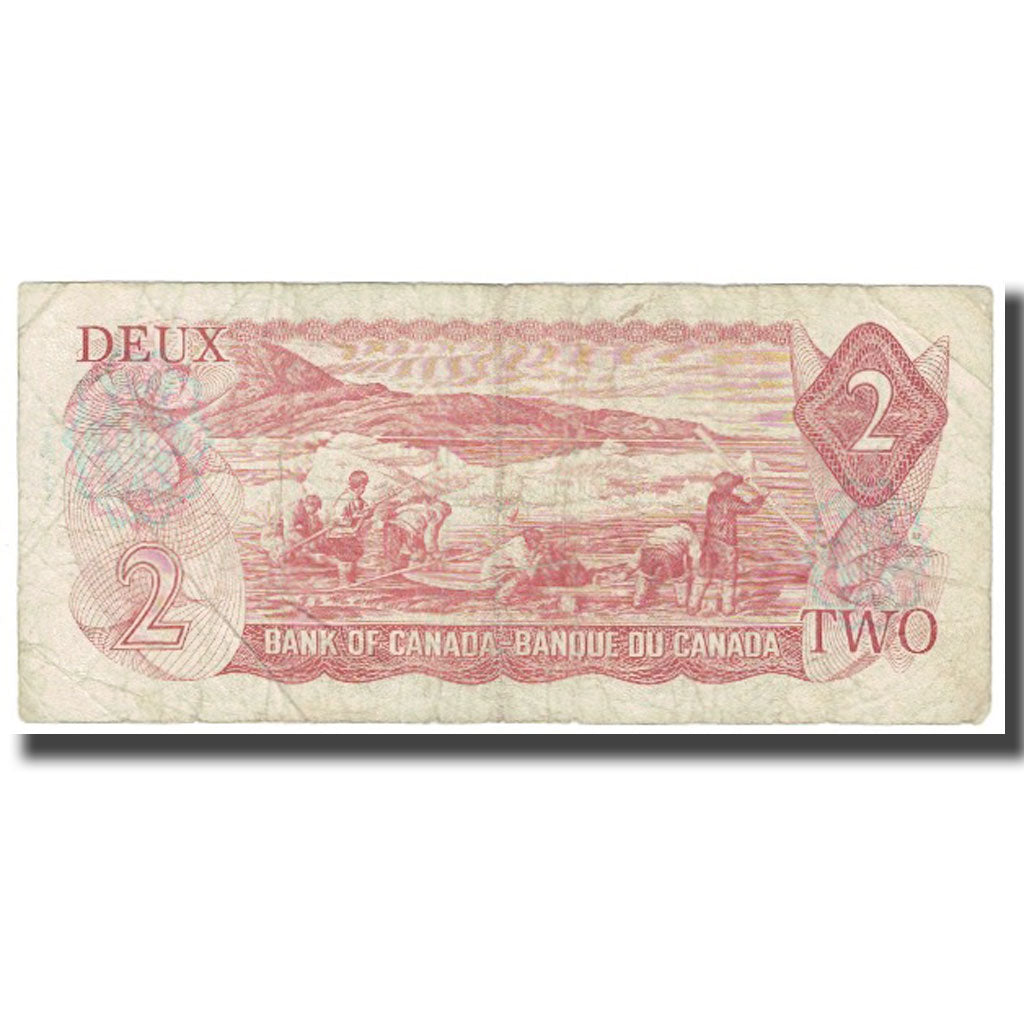 Biljet, Canada, 2 Dollars, 1974, KM:86b, TB