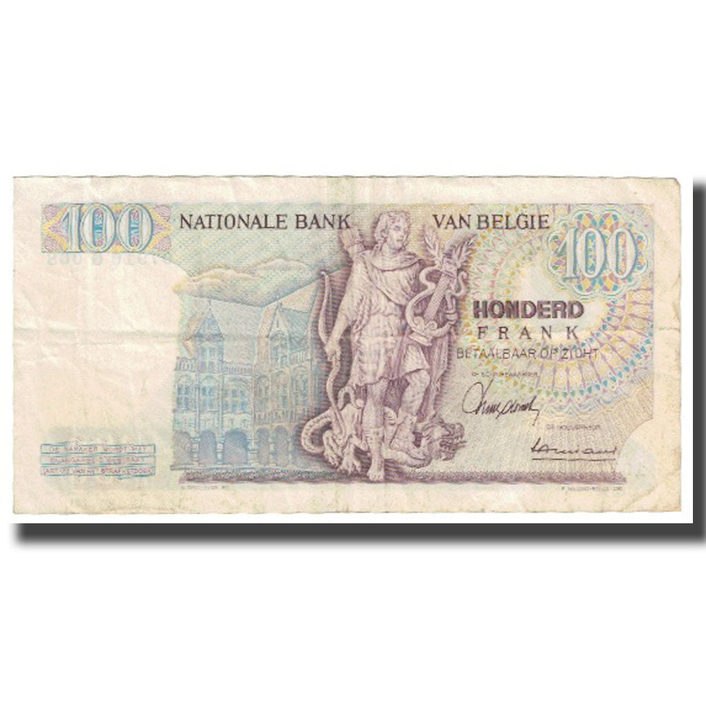 Banknote, Belgium, 100 Francs, 1967, 1967-07-25, KM:134a, VF(20-25)