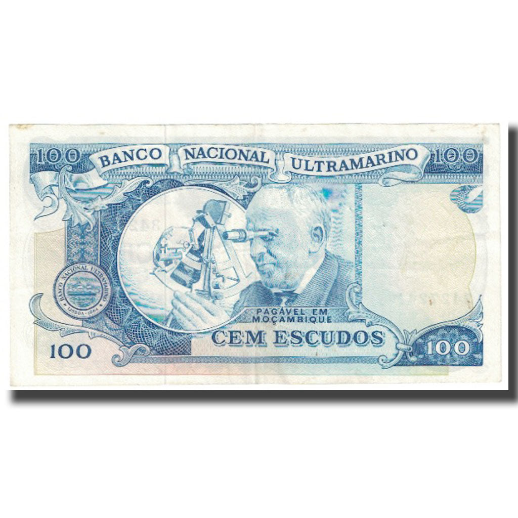 Banknote, Mozambique, 100 Escudos, 1972, 1972-05-23, KM:113, UNC(65-70)