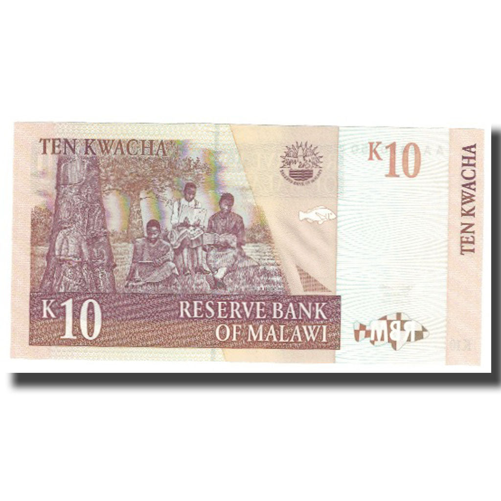 Banknote, Malawi, 10 Kwacha, 1997, 1997-07-01, KM:37, UNC(65-70)