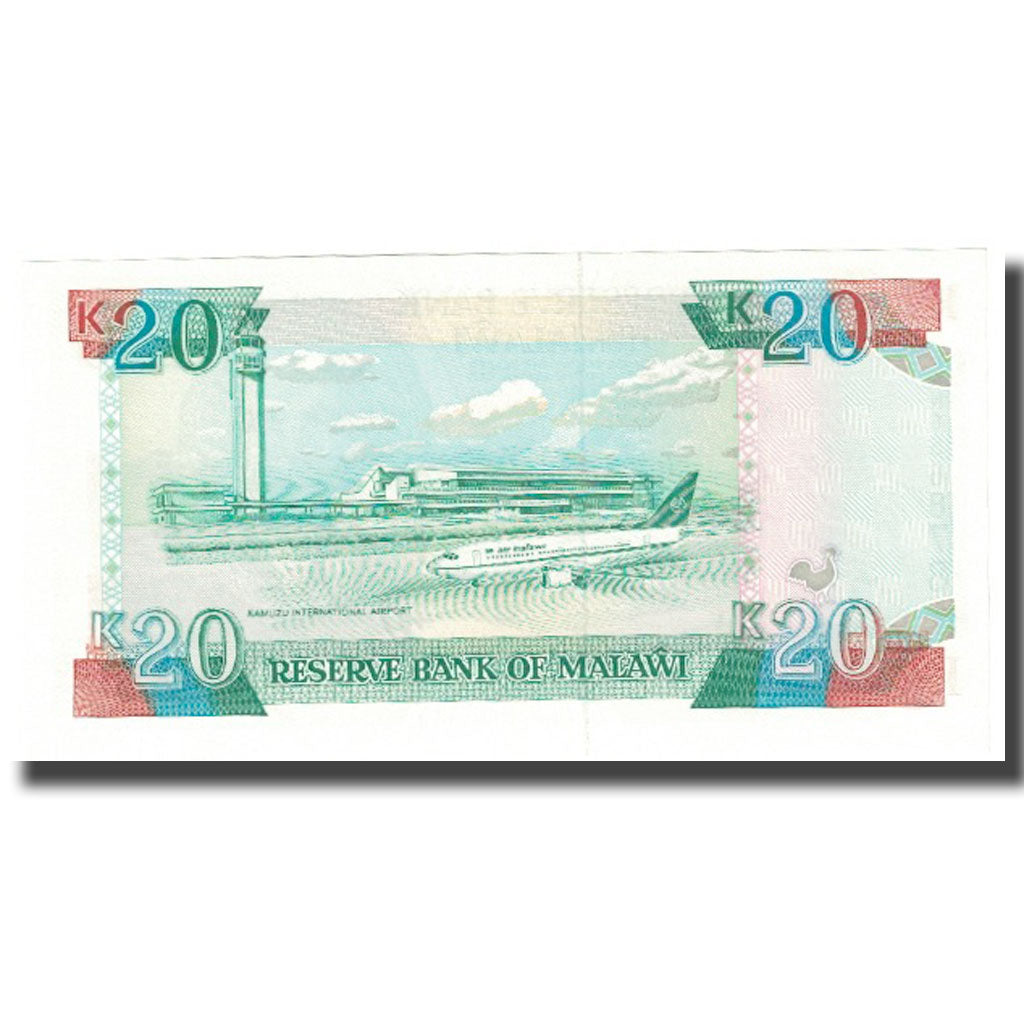 Geldschein, Malawi, 20 Kwacha, 1993, 1993-07-01, KM:27, UNZ