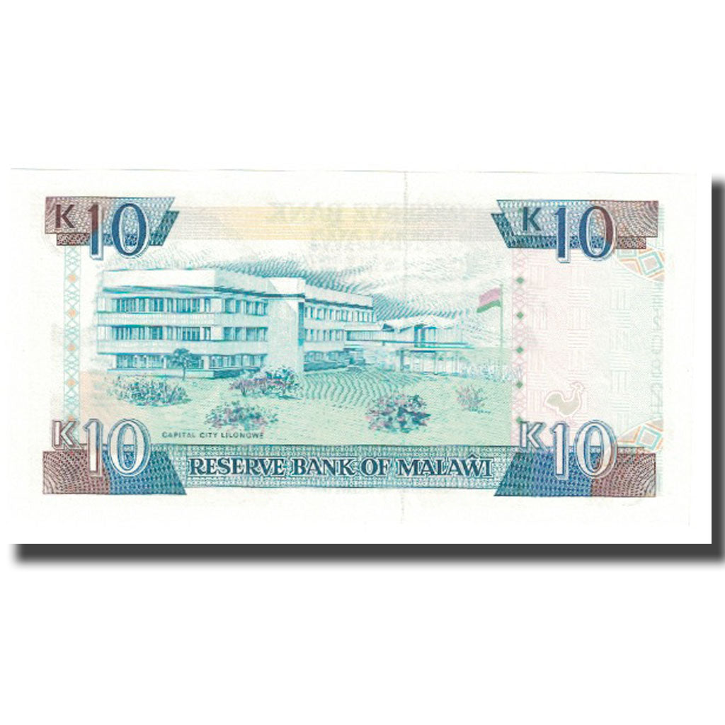 Banknote, Malawi, 10 Kwacha, 1992, 1992-09-01, KM:25b, UNC(65-70)