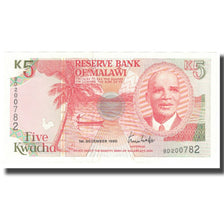 Geldschein, Malawi, 5 Kwacha, 1990, 1990-12-01, KM:24a, UNZ