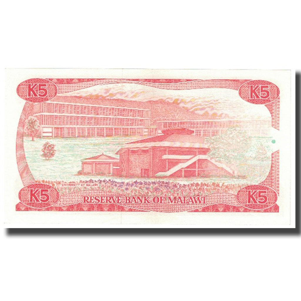 Banknote, Malawi, 5 Kwacha, 1988, 1988-04-01, KM:20b, UNC(65-70)