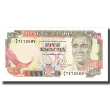Geldschein, Sambia, 5 Kwacha, KM:30a, UNZ