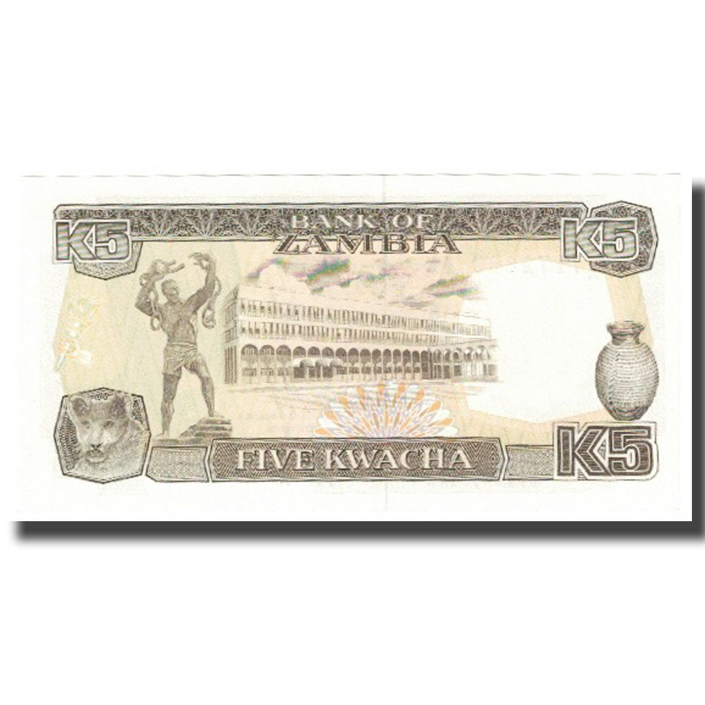 Geldschein, Sambia, 5 Kwacha, KM:30a, UNZ