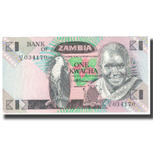 Nota, Zâmbia, 1 Kwacha, KM:23a, UNC(65-70)