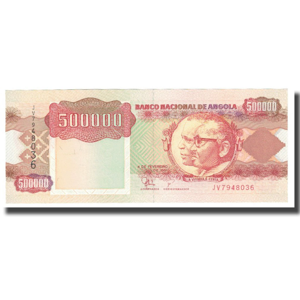 Banknote, Angola, 500,000 Kwanzas, 1991, 1991-02-04, KM:134, UNC(65-70)