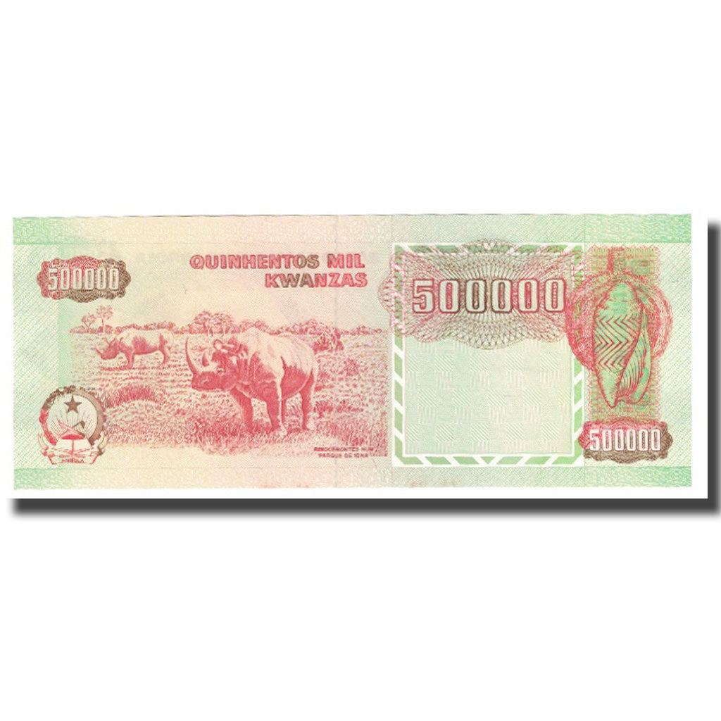 Banknote, Angola, 500,000 Kwanzas, 1991, 1991-02-04, KM:134, UNC(65-70)