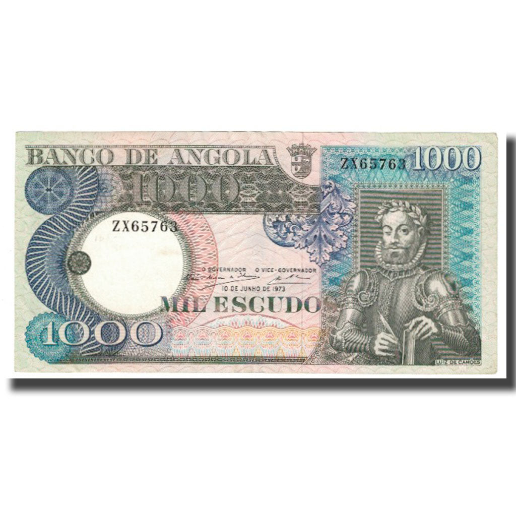 Biljet, Angola, 1000 Escudos, 1973, 1973-06-10, KM:108, NIEUW