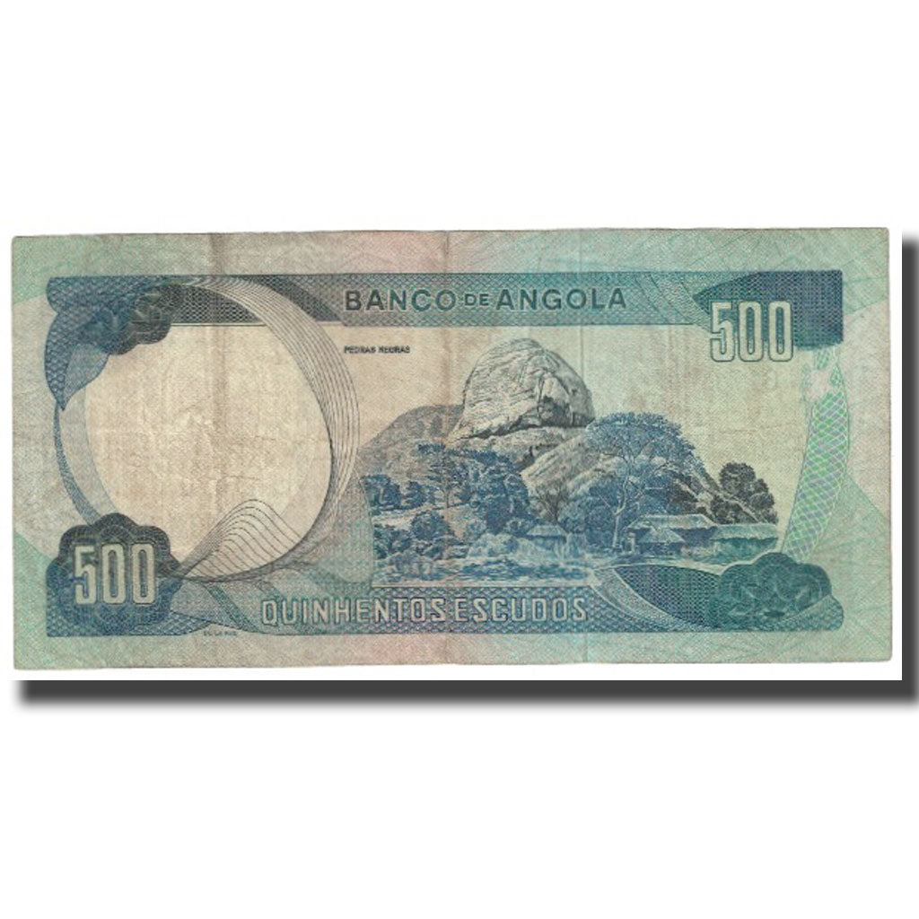 Nota, Angola, 500 Escudos, 1972, 1972-11-24, KM:102, VF(20-25)