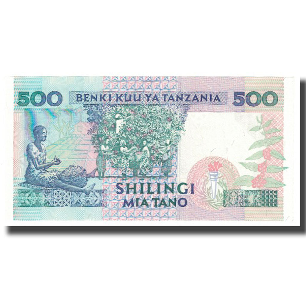 Banknote, Tanzania, 500 Shilingi, KM:26c, UNC(65-70)