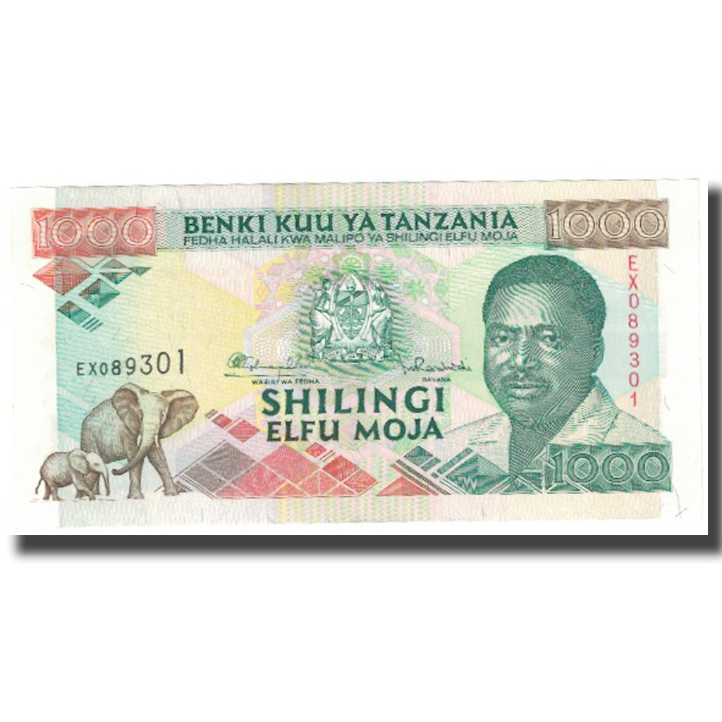 Geldschein, Tanzania, 1000 Shilingi, KM:27b, UNZ