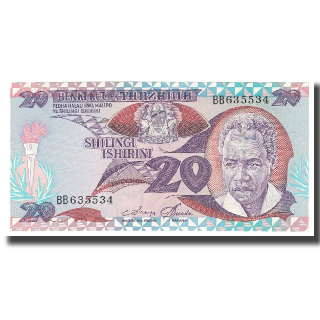 Banknote, Tanzania, 20 Shilingi, KM:9, UNC(65-70)