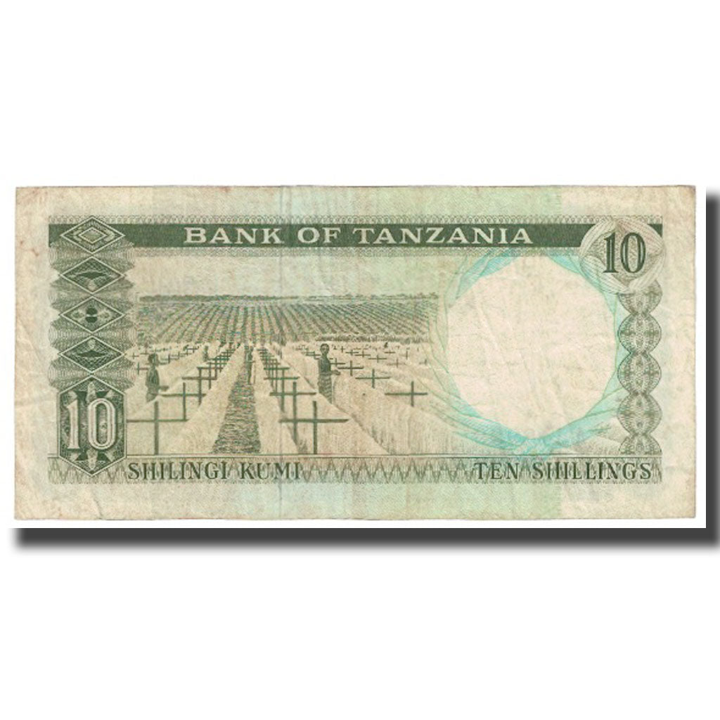 Banconote, Tanzania, 10 Shillings, KM:2a, MB