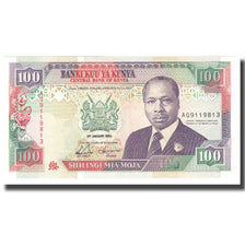 Nota, Quénia, 100 Shillings, 1992, 1992-01-02, KM:27d, UNC(65-70)